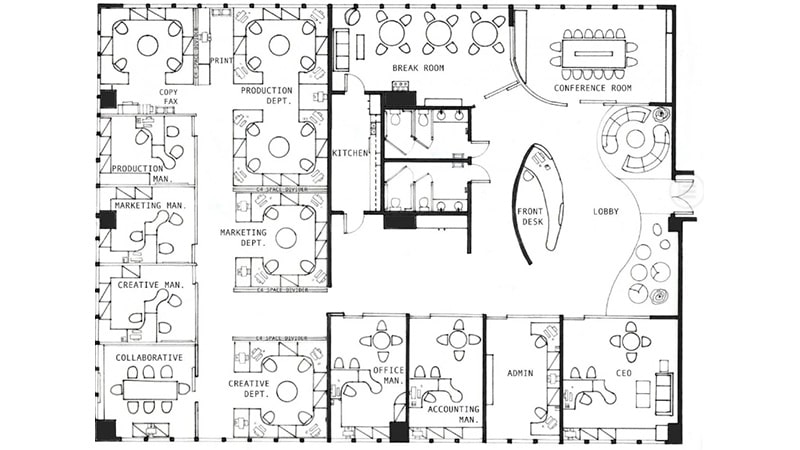 office design drawing