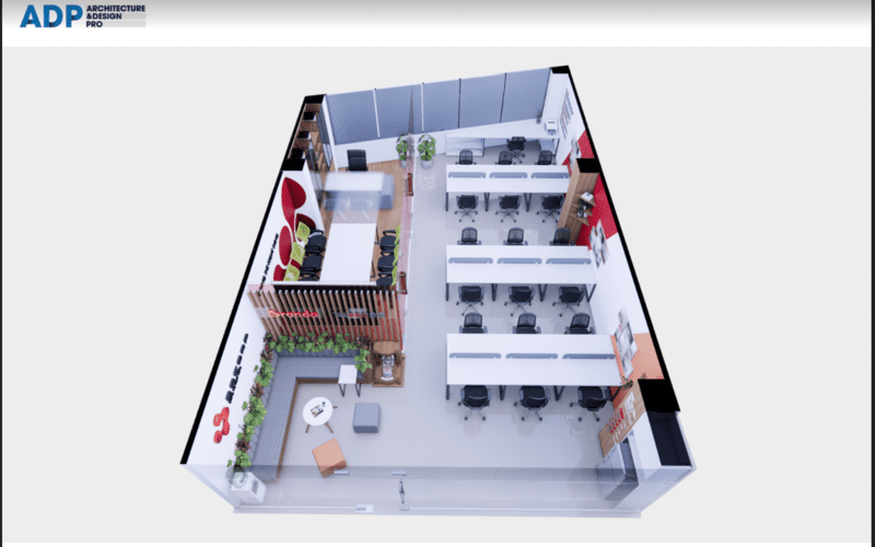 Office perspective for beauty Office perspective for beauty