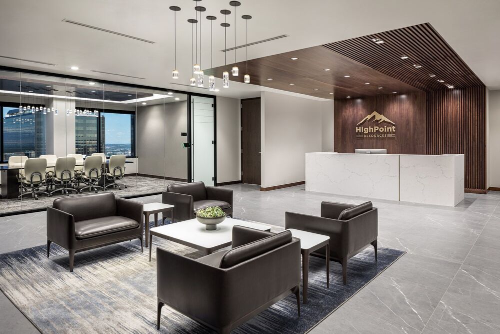 Office space lobby design and construction