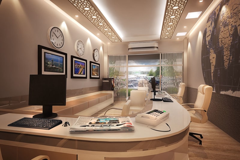 Travel company office design Travel company office design
