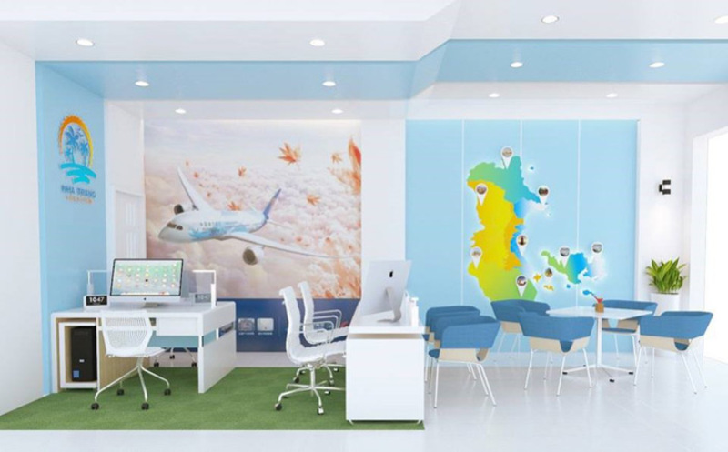 Travel office interior design Travel office interior design