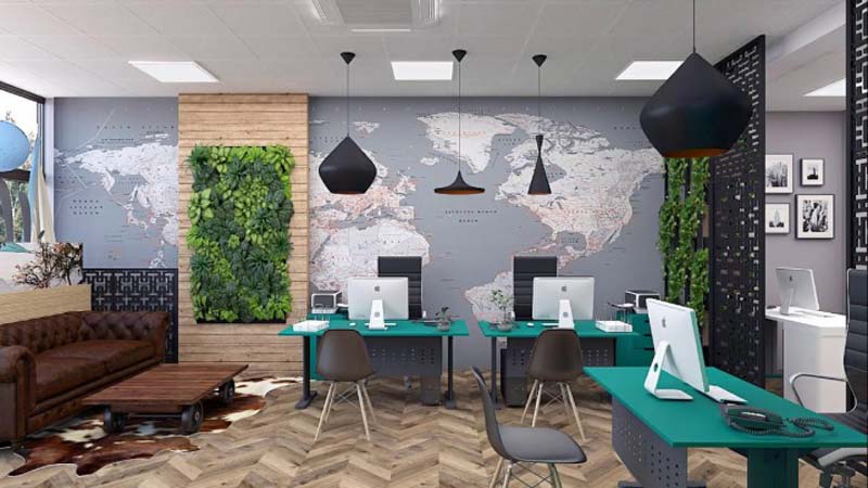Travel office interior design Travel office interior design